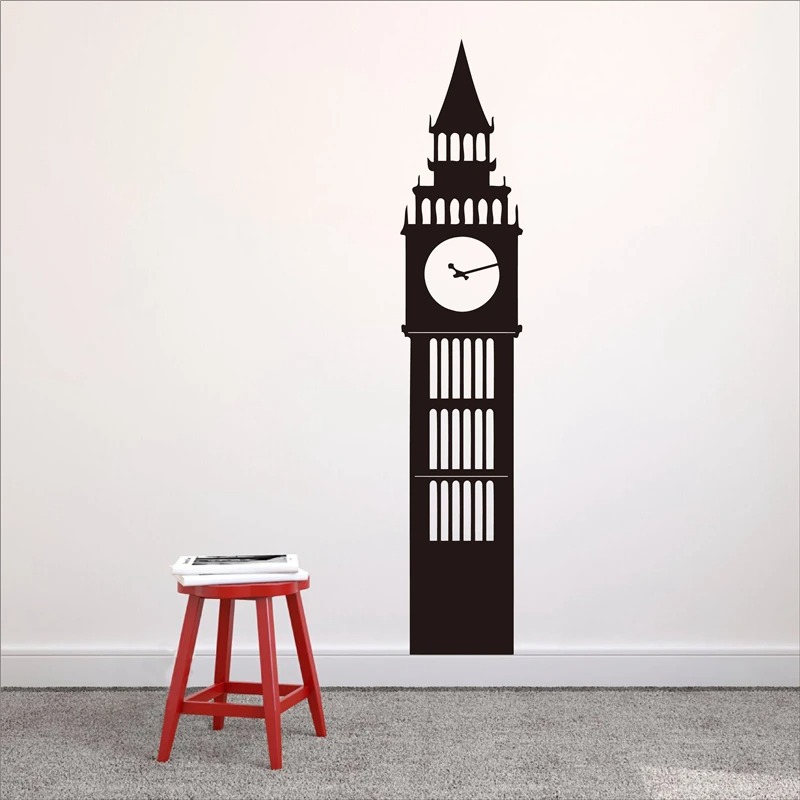 Office Furniture London - ロンドン ビッグベン時計 ウォールデカール ビニール ウォールアート ステッカー