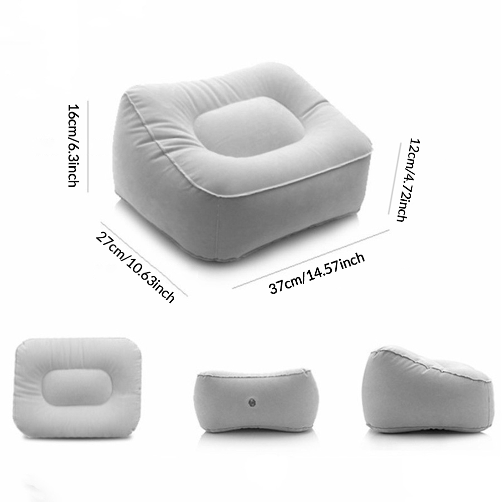 1個入り インフレータブルフットレストピロー ソフトポータブ - Office Footrest Cushion のレビューと価格