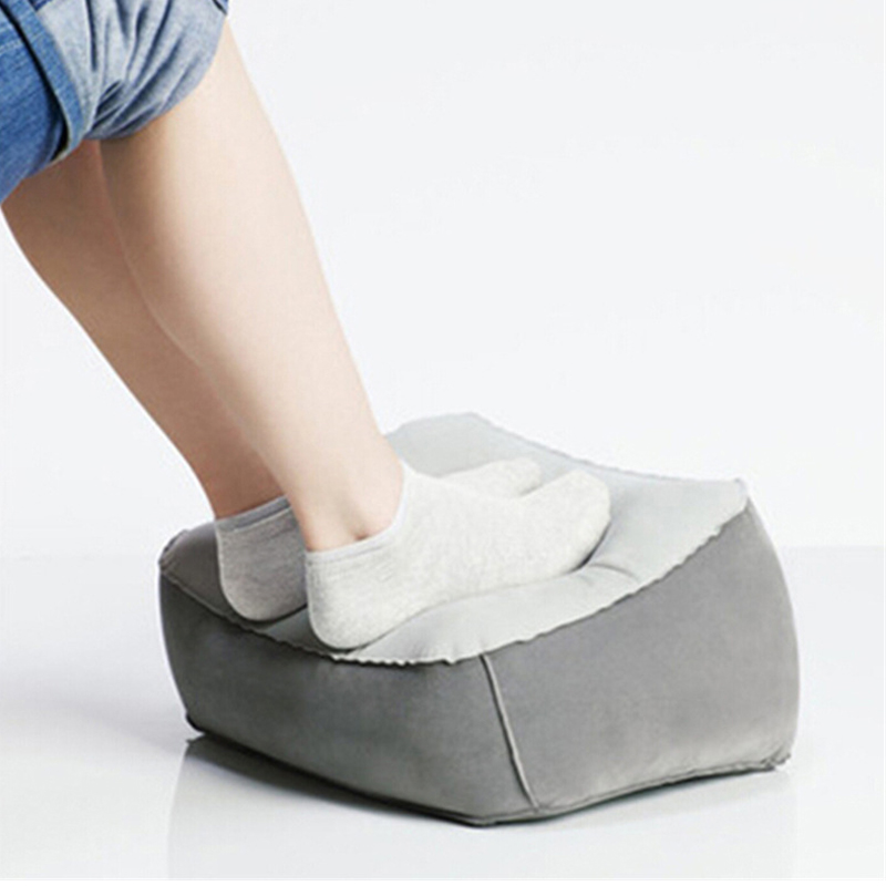 1個入り インフレータブルフットレストピロー ソフトポータブ - Office Footrest Cushion のレビューと価格