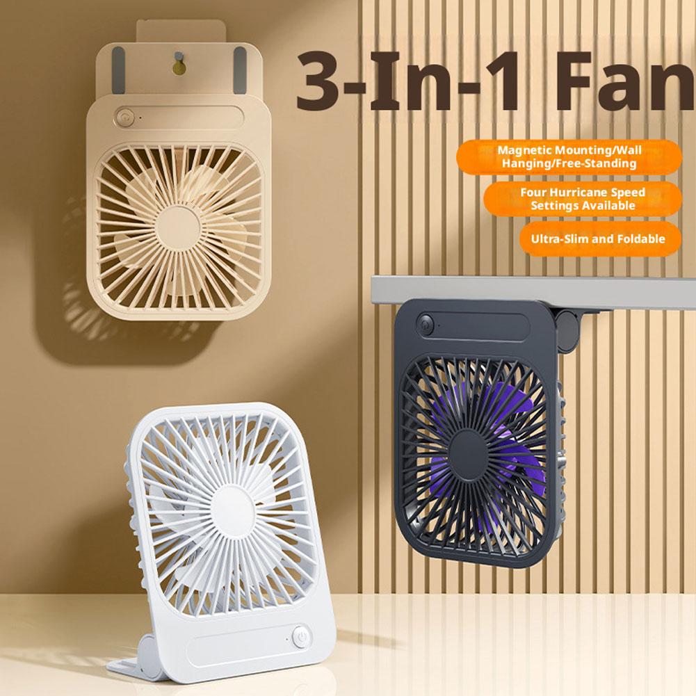 超薄型磁気冷却ファンテーブルデスクファン USB 充電式壁掛 - Office Furniture Design のレビューと価格