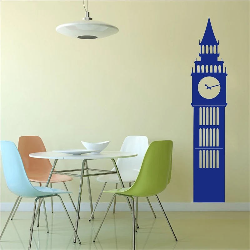 ロンドン ビッグベン時計 ウォールデカール ビニール ウォー - Office Furniture London のレビューと価格