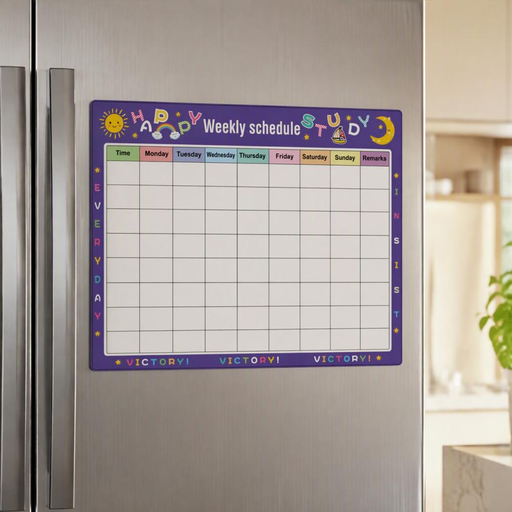 冷蔵庫用ドライイレース磁気カレンダー、再利用可能な月間プラン - Magnetic Whiteboard Calendar のレビューと価格