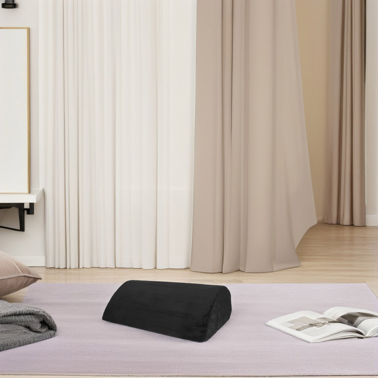 ポータブルメモリーフォームフットレストティアドロップウィング - Office Footrest Cushion のレビューと価格