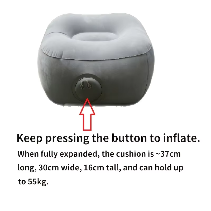 インフレータブルフットレスト枕 PVC フットレストエアピロ - Office Footrest Cushion のレビューと価格