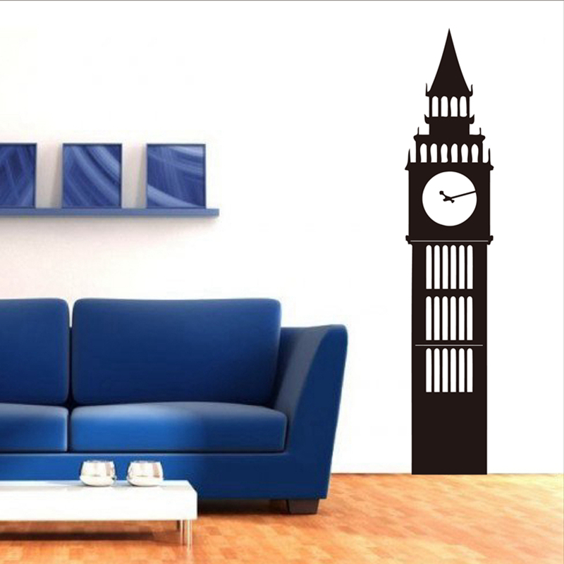 Nondon-大きなベン時計のウォールステッカー,ビニール, - Office Furniture London のレビューと価格