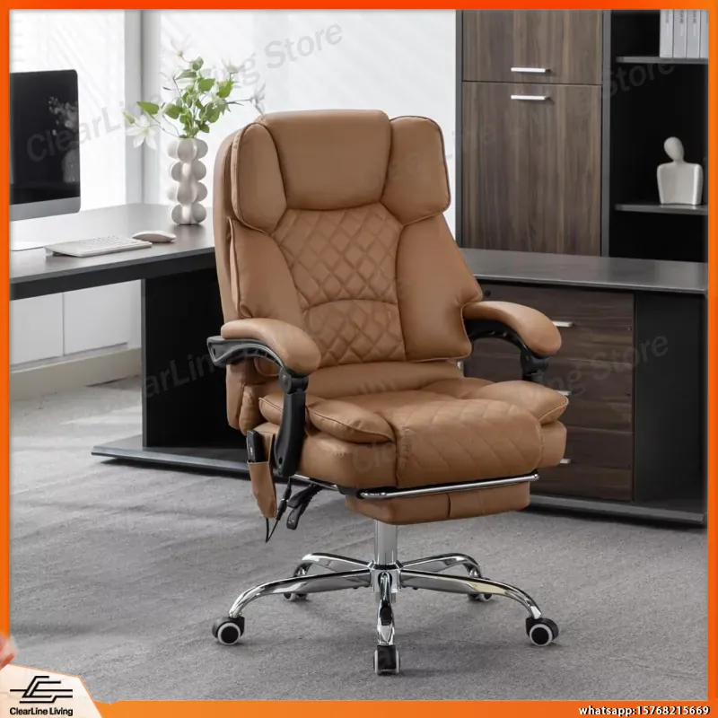 加熱機能付きマッサージオフィスチェア、90〜135度リクライ - Office Footrest Cushion のレビューと価格