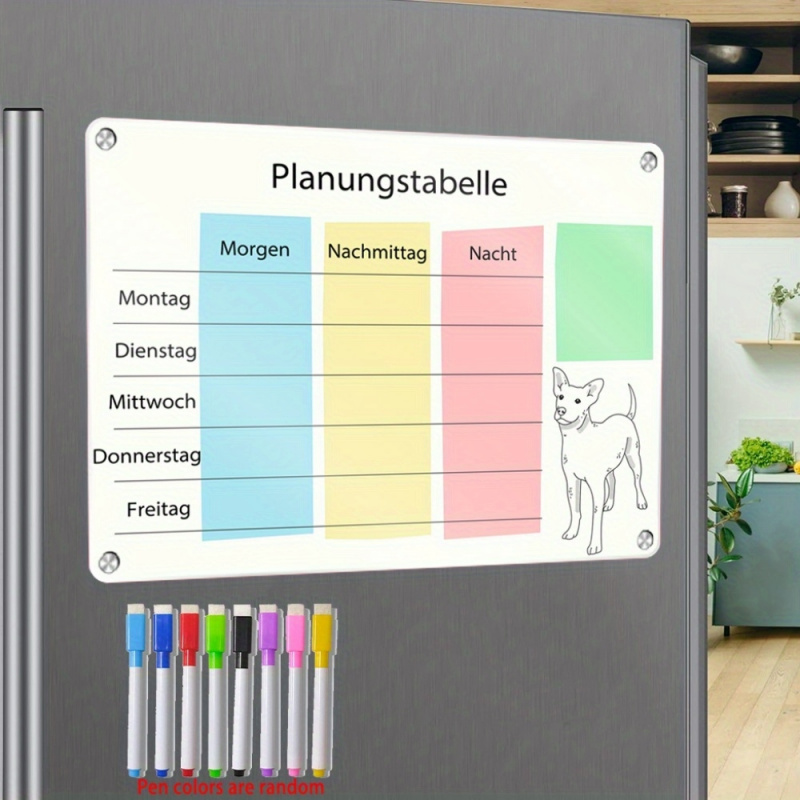 A3ドイツ製マグネット式プランナー冷蔵庫カレンダーセット、2 - Magnetic Whiteboard Calendar のレビューと価格