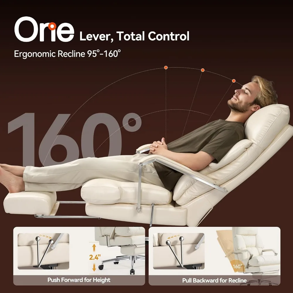 160 °   フットレスト付きリクライニングエグゼクティブ - Office Footrest Cushion のレビューと価格