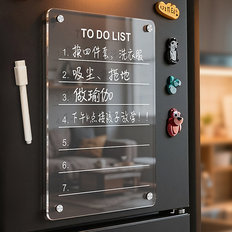 ファッションアクリル冷蔵庫マグネットカレンダーボード磁気手書 - Magnetic Whiteboard Calendar のレビューと価格