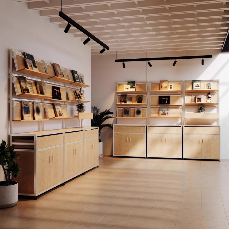カスタムコーヒーショップ家具 モダンディスプレイ収納ラック  - Office Furniture Custom のレビューと価格