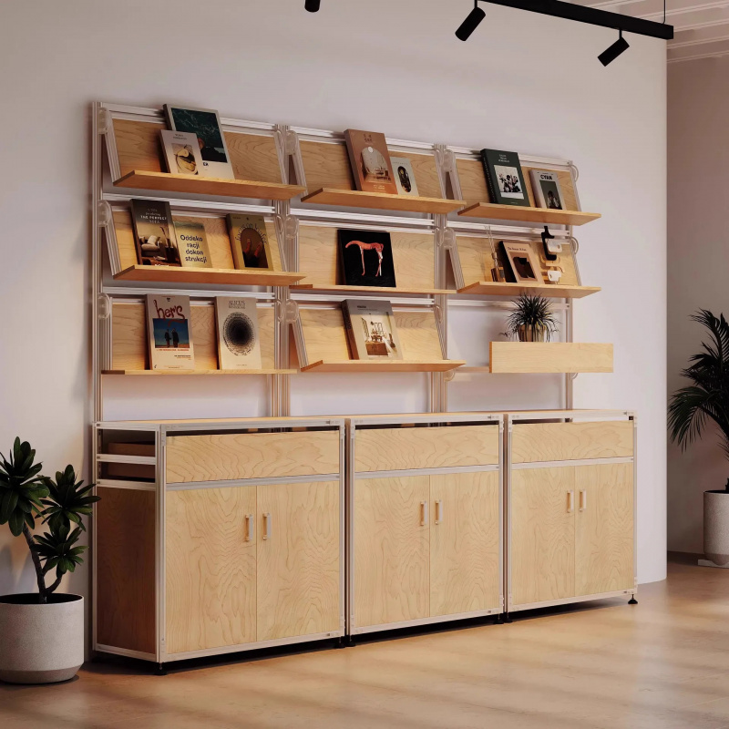 カスタムコーヒーショップ家具 モダンディスプレイ収納ラック  - Office Furniture Custom のレビューと価格