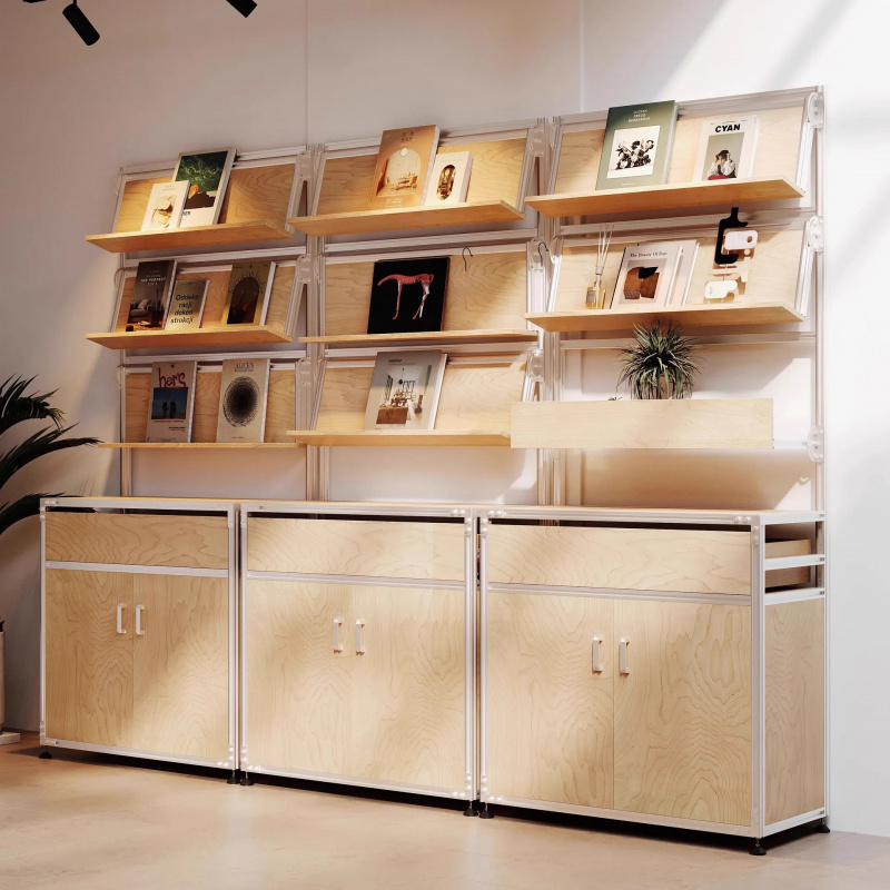 カスタムコーヒーショップ家具 モダンディスプレイ収納ラック  - Office Furniture Custom のレビューと価格