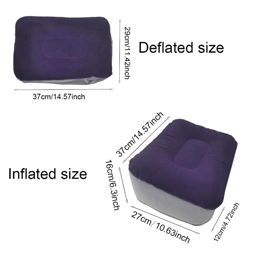 インフレータブルフットレストピロー PVCフットレストエアピ - Office Footrest Cushion のレビューと価格