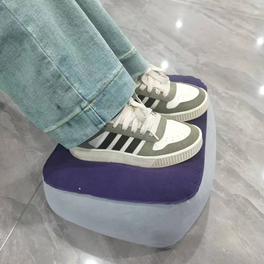インフレータブルフットレストピロー PVCフットレストエアピ - Office Footrest Cushion のレビューと価格
