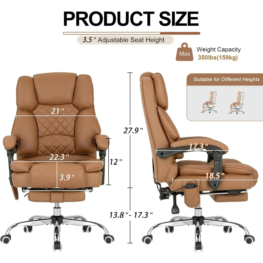 加熱機能付き揉みほぐしマッサージエグゼクティブオフィスチェア - Office Footrest Cushion のレビューと価格