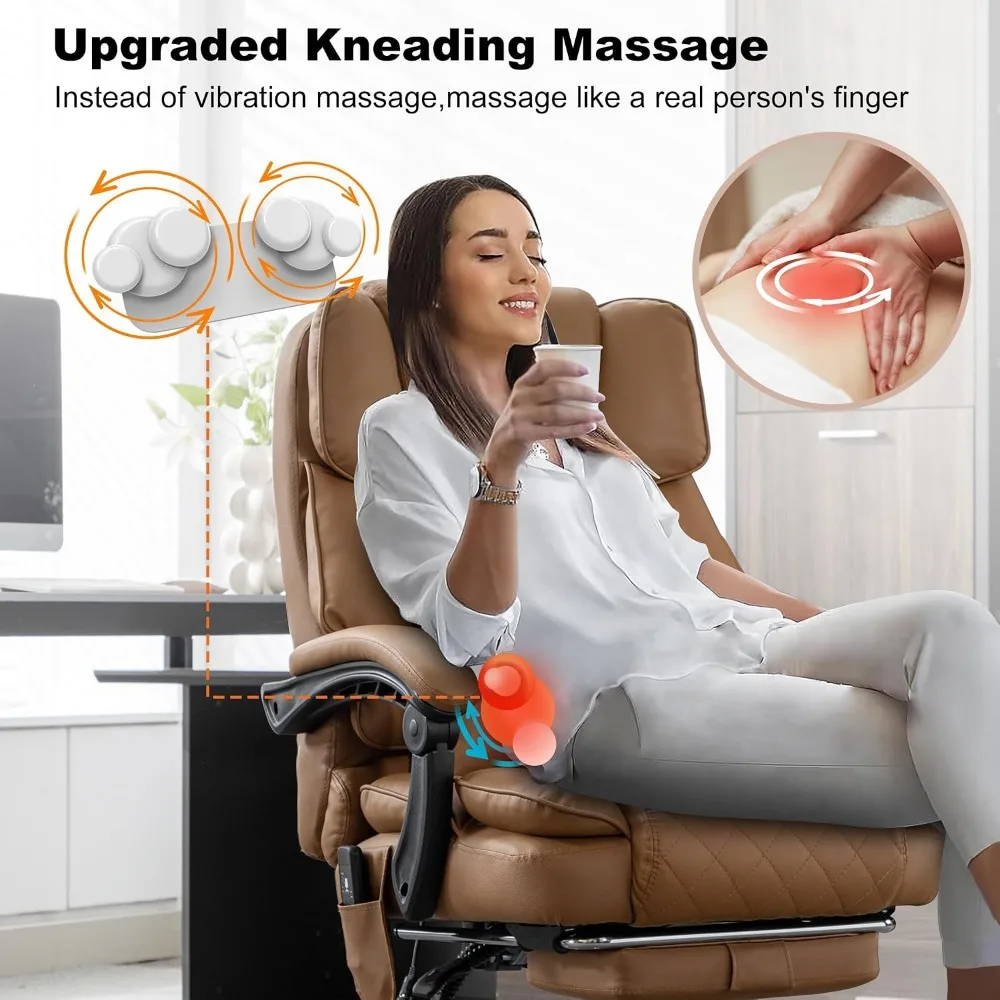 加熱機能付き揉みほぐしマッサージエグゼクティブオフィスチェア - Office Footrest Cushion のレビューと価格