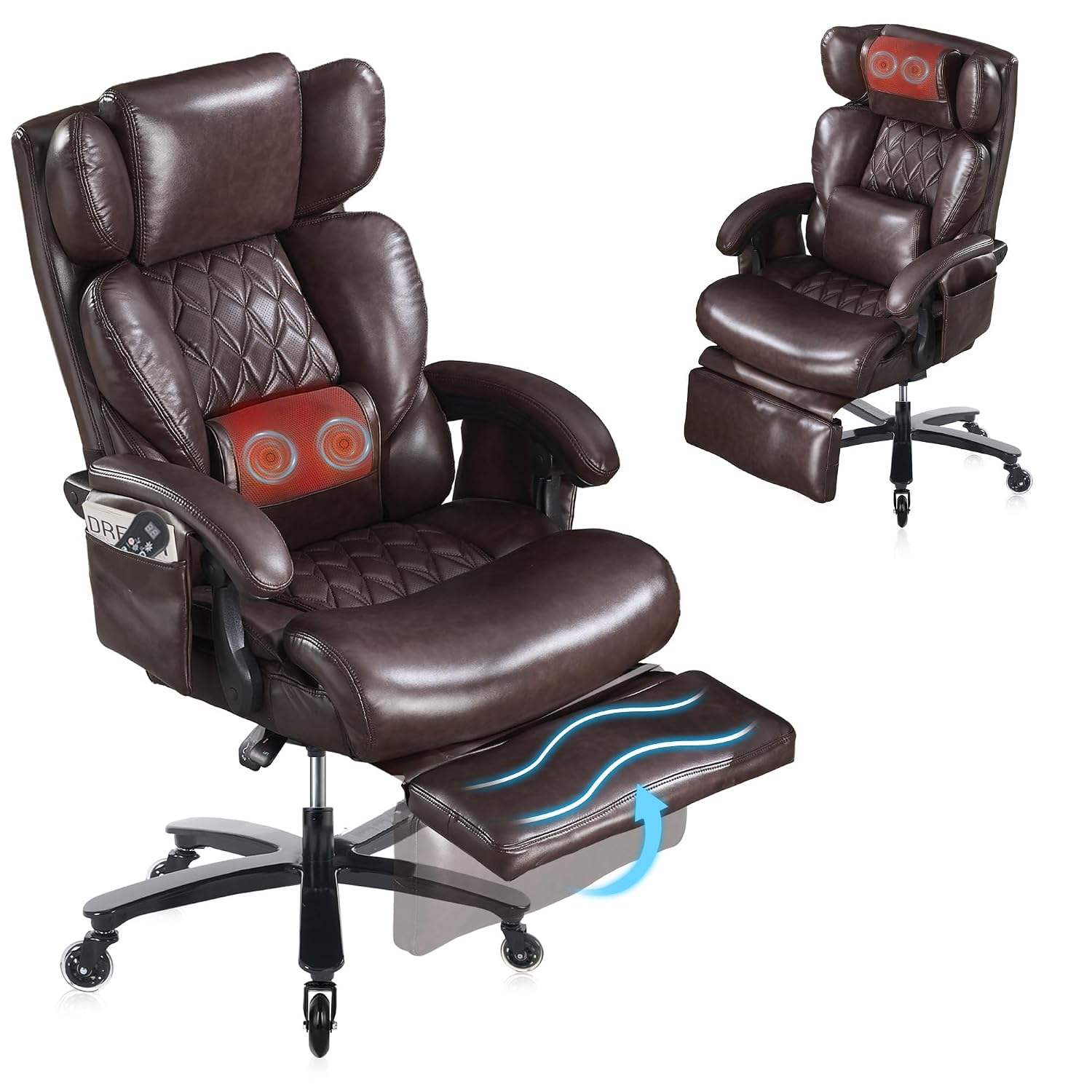 大型＆背の高い方向け人間工学に基づいたオフィスチェア、フット - Office Footrest Cushion のレビューと価格
