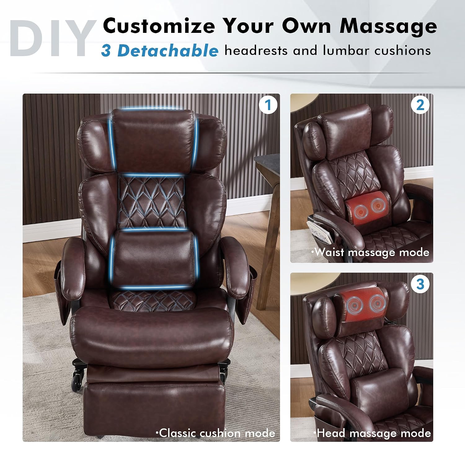 大型＆背の高い方向け人間工学に基づいたオフィスチェア、フット - Office Footrest Cushion のレビューと価格